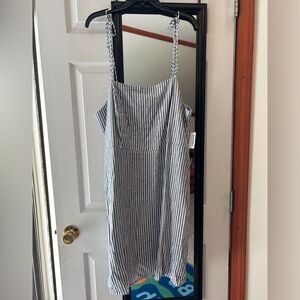 Old Navy Black and White Spaghetti Strap Mini Sundress New with Tags